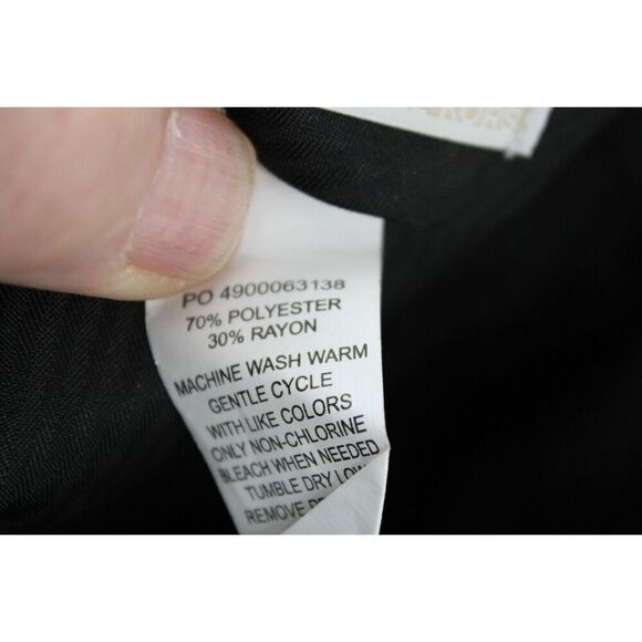 Michael Michael Kors Style MXONP Slim Fit Black Slacks Size 36/30 Nwt - Picture 10 of 10